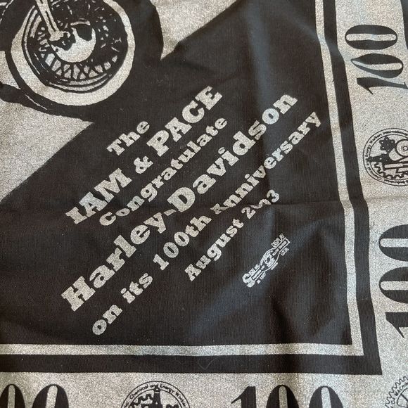 Harley Davidson Bandana Biker Handkerchief 100th Anniversary August 2003 - Picture 2 of 4